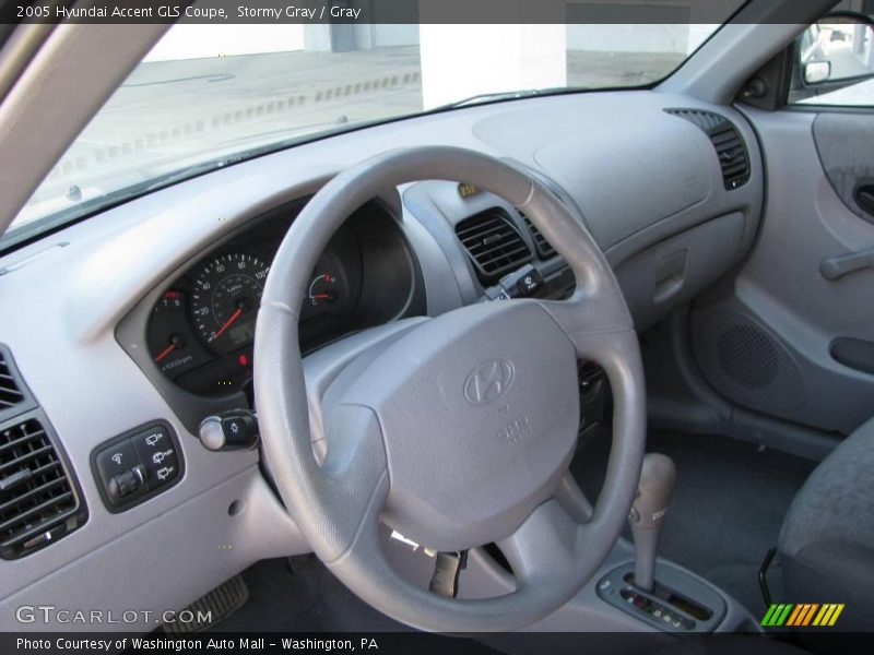 Stormy Gray / Gray 2005 Hyundai Accent GLS Coupe