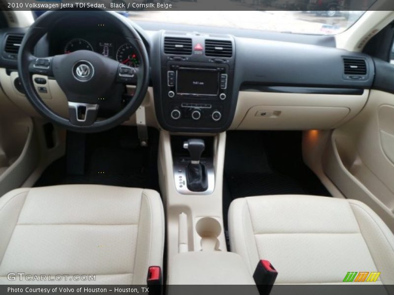 Black / Cornsilk Beige 2010 Volkswagen Jetta TDI Sedan