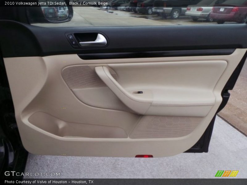 Black / Cornsilk Beige 2010 Volkswagen Jetta TDI Sedan