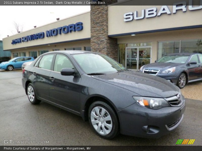 Dark Gray Metallic / Carbon Black 2011 Subaru Impreza 2.5i Sedan