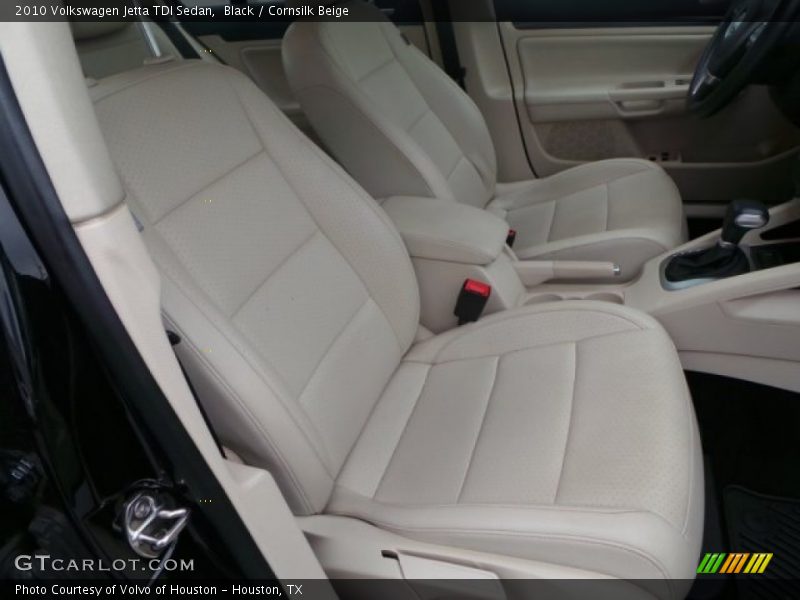 Black / Cornsilk Beige 2010 Volkswagen Jetta TDI Sedan