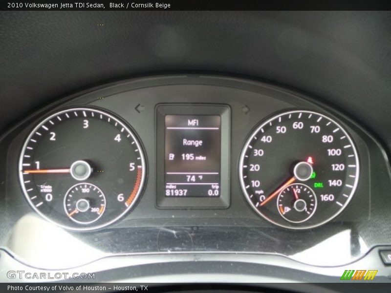 Black / Cornsilk Beige 2010 Volkswagen Jetta TDI Sedan