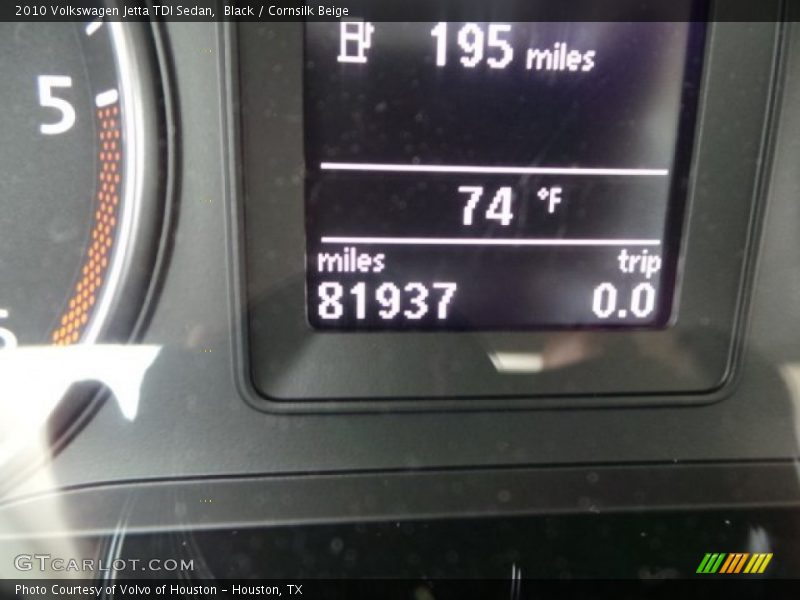Black / Cornsilk Beige 2010 Volkswagen Jetta TDI Sedan