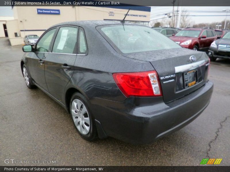 Dark Gray Metallic / Carbon Black 2011 Subaru Impreza 2.5i Sedan