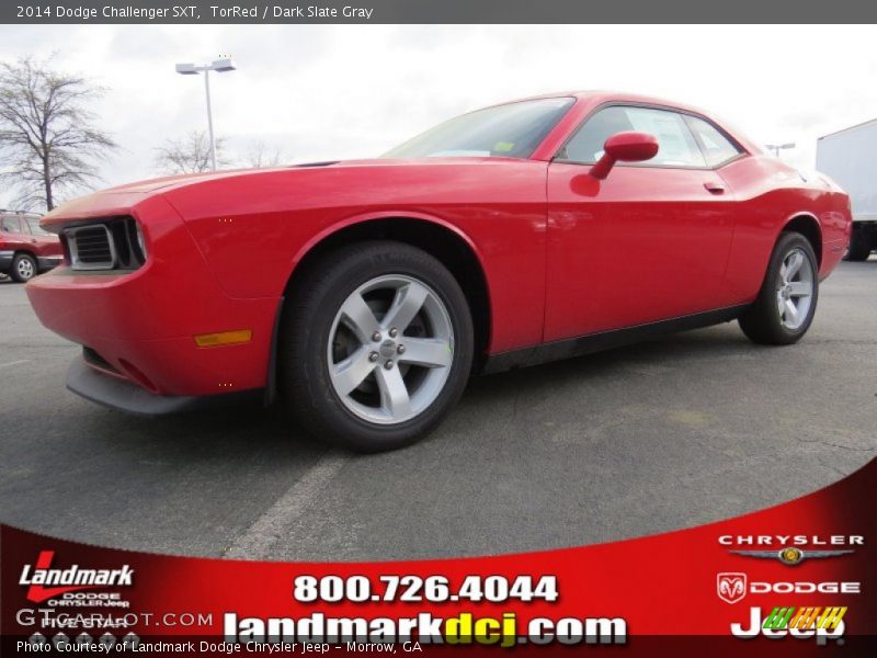 TorRed / Dark Slate Gray 2014 Dodge Challenger SXT