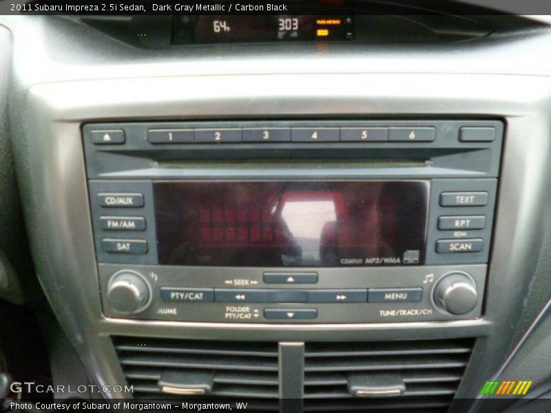 Dark Gray Metallic / Carbon Black 2011 Subaru Impreza 2.5i Sedan
