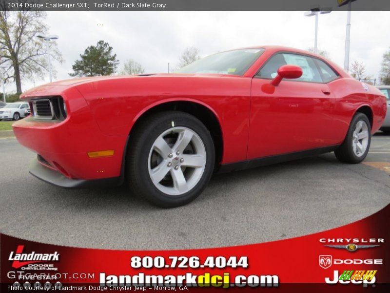 TorRed / Dark Slate Gray 2014 Dodge Challenger SXT