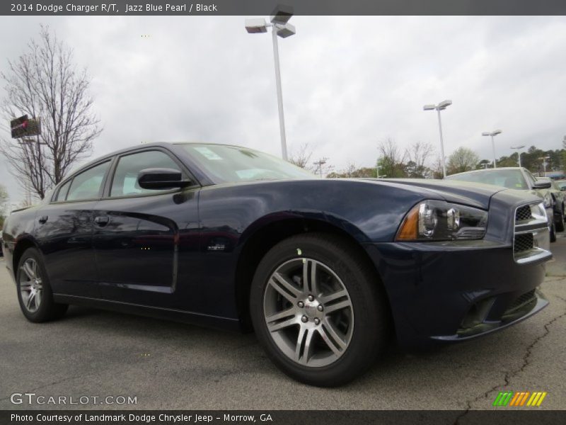 Jazz Blue Pearl / Black 2014 Dodge Charger R/T