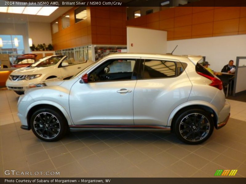 Brilliant Silver / NISMO Cloth/Gray 2014 Nissan Juke NISMO AWD