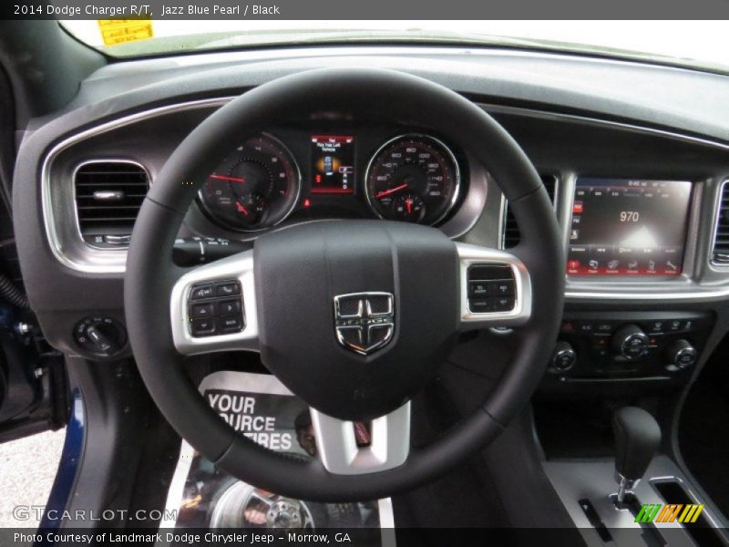 Jazz Blue Pearl / Black 2014 Dodge Charger R/T