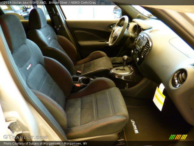 Brilliant Silver / NISMO Cloth/Gray 2014 Nissan Juke NISMO AWD