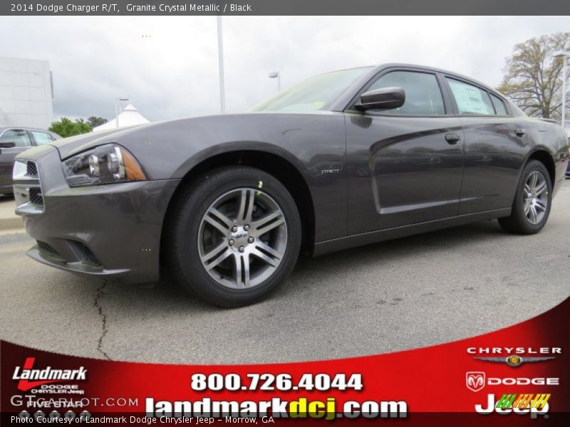 Granite Crystal Metallic / Black 2014 Dodge Charger R/T
