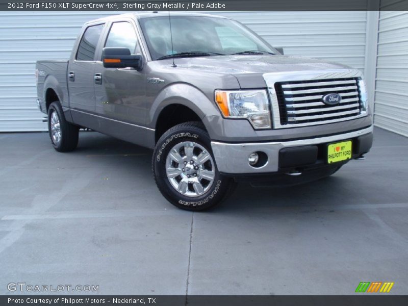 Sterling Gray Metallic / Pale Adobe 2012 Ford F150 XLT SuperCrew 4x4