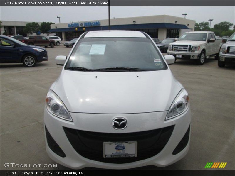 Crystal White Pearl Mica / Sand 2012 Mazda MAZDA5 Sport