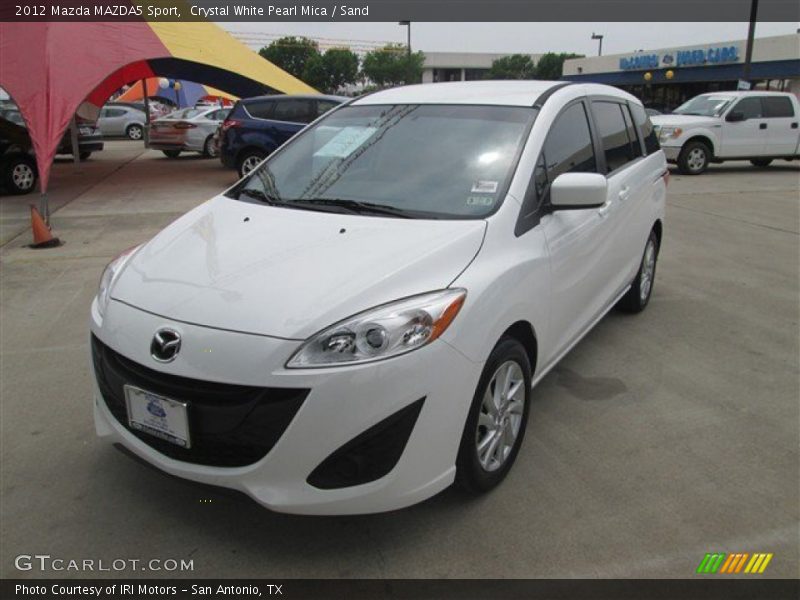 Crystal White Pearl Mica / Sand 2012 Mazda MAZDA5 Sport