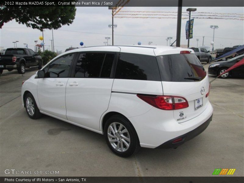 Crystal White Pearl Mica / Sand 2012 Mazda MAZDA5 Sport