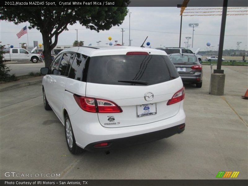 Crystal White Pearl Mica / Sand 2012 Mazda MAZDA5 Sport