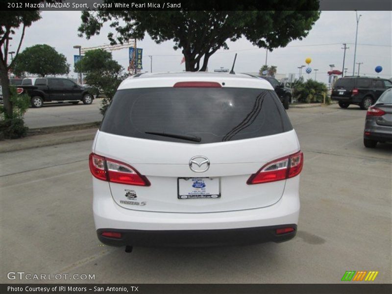 Crystal White Pearl Mica / Sand 2012 Mazda MAZDA5 Sport