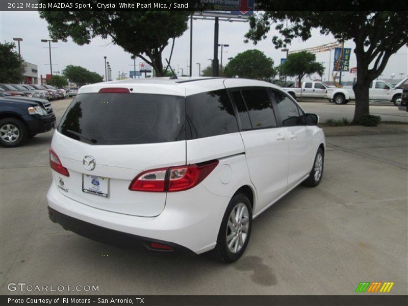 Crystal White Pearl Mica / Sand 2012 Mazda MAZDA5 Sport