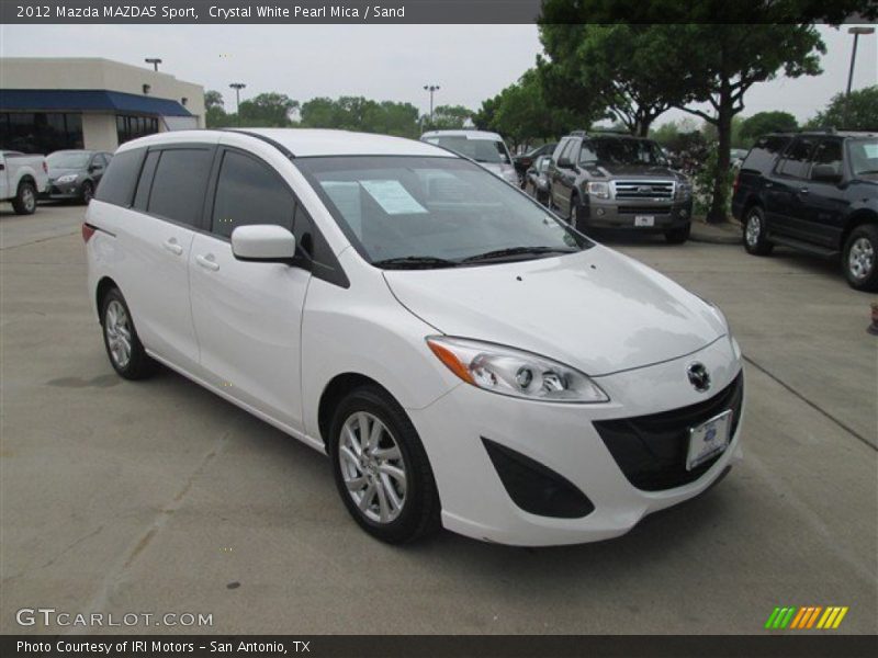 Crystal White Pearl Mica / Sand 2012 Mazda MAZDA5 Sport