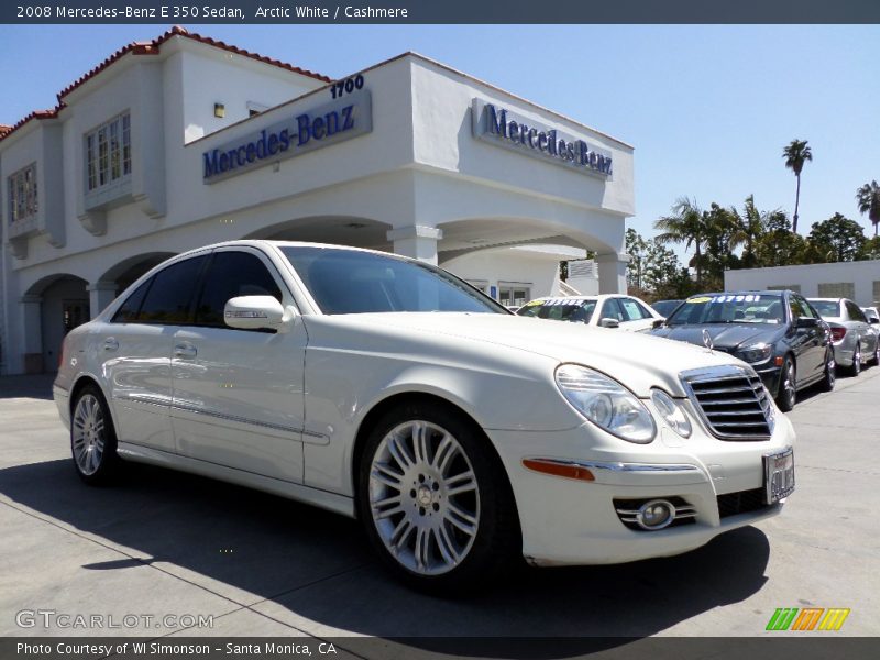 Arctic White / Cashmere 2008 Mercedes-Benz E 350 Sedan
