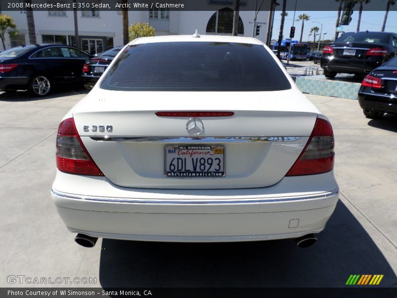 Arctic White / Cashmere 2008 Mercedes-Benz E 350 Sedan
