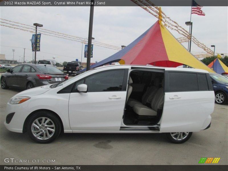 Crystal White Pearl Mica / Sand 2012 Mazda MAZDA5 Sport