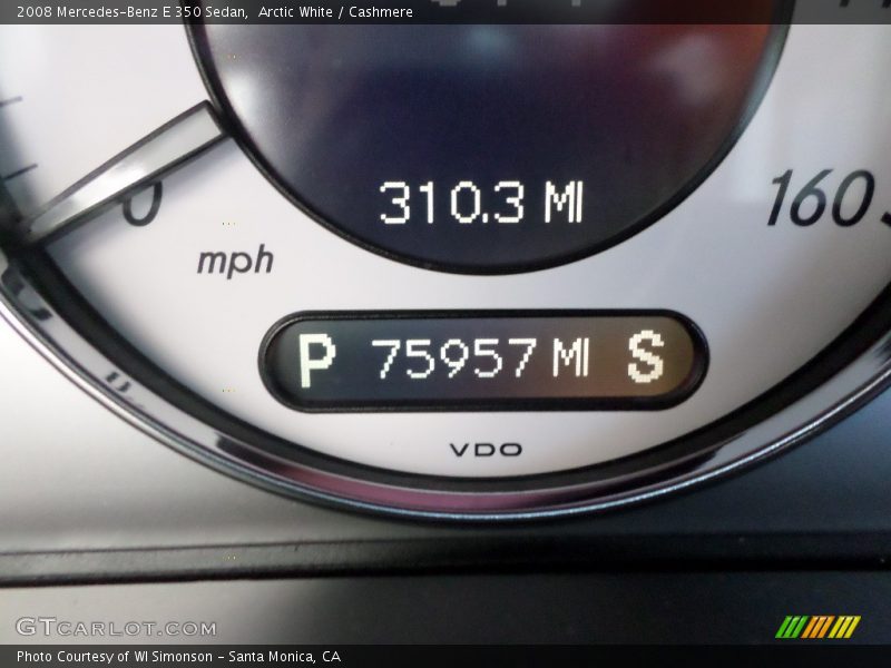 Arctic White / Cashmere 2008 Mercedes-Benz E 350 Sedan