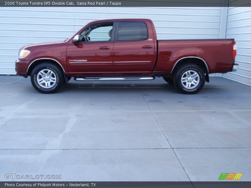 Salsa Red Pearl / Taupe 2006 Toyota Tundra SR5 Double Cab