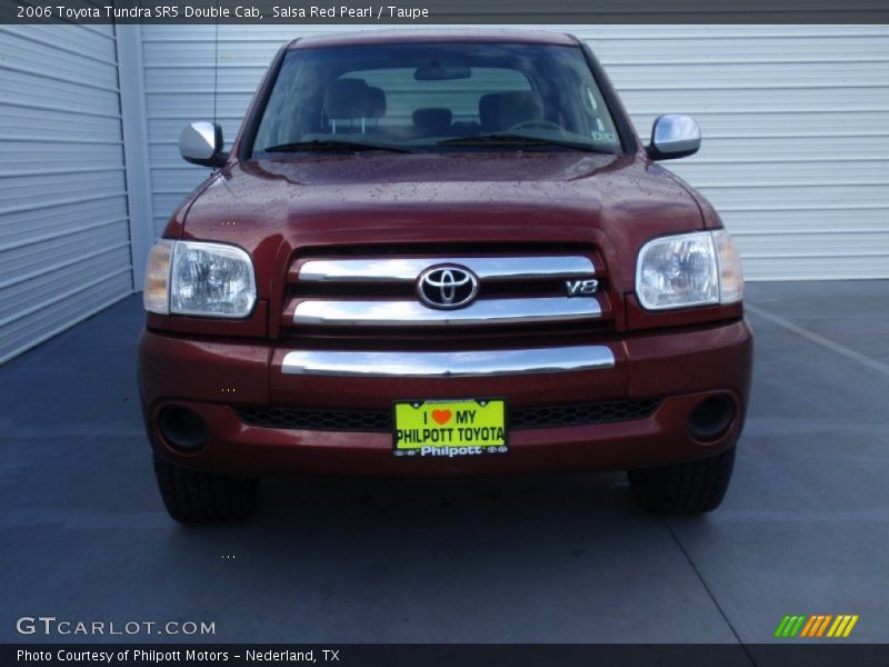Salsa Red Pearl / Taupe 2006 Toyota Tundra SR5 Double Cab