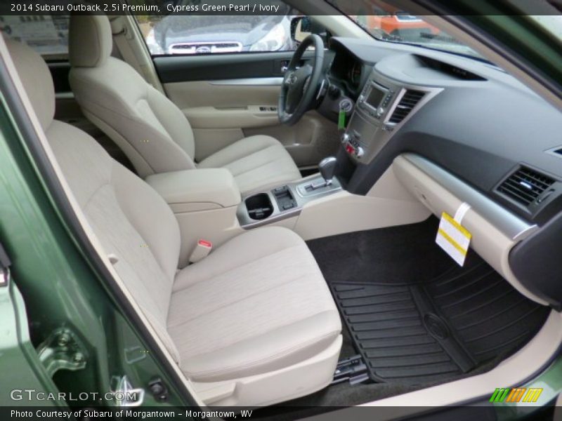 Cypress Green Pearl / Ivory 2014 Subaru Outback 2.5i Premium