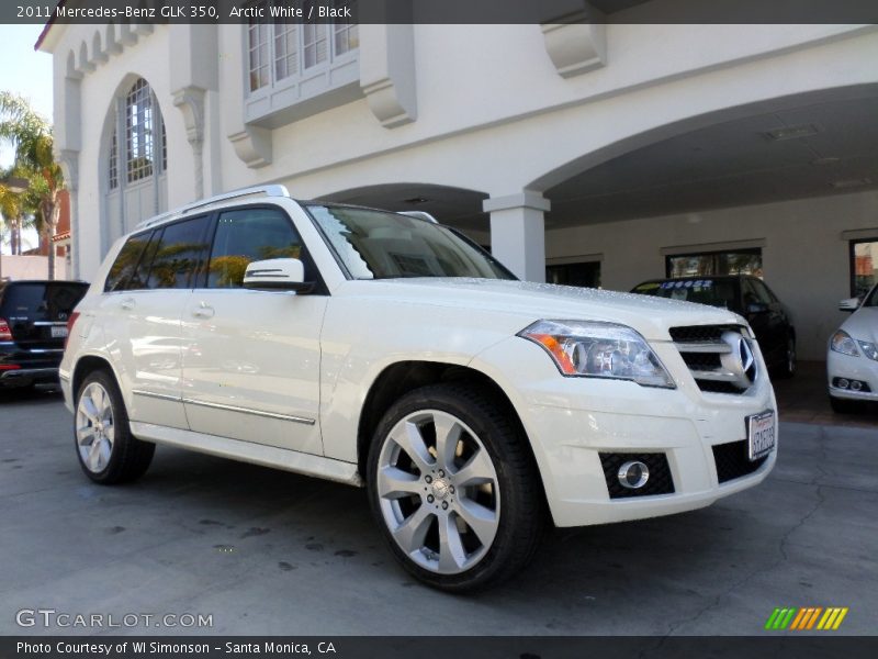 Arctic White / Black 2011 Mercedes-Benz GLK 350