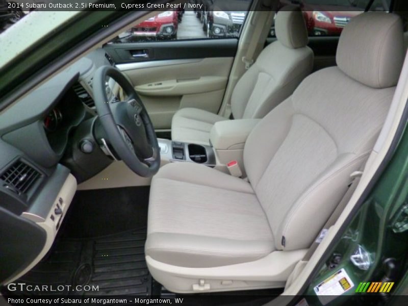 Cypress Green Pearl / Ivory 2014 Subaru Outback 2.5i Premium