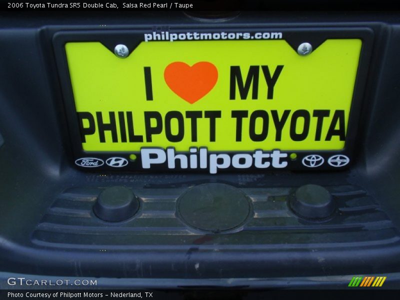 Salsa Red Pearl / Taupe 2006 Toyota Tundra SR5 Double Cab