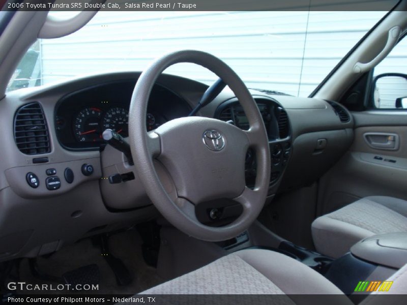 Salsa Red Pearl / Taupe 2006 Toyota Tundra SR5 Double Cab