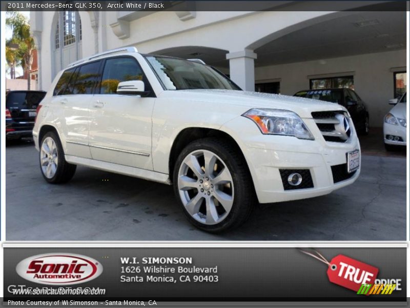 Arctic White / Black 2011 Mercedes-Benz GLK 350