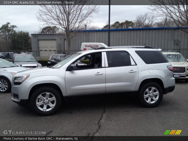 Quicksilver Metallic / Ebony 2014 GMC Acadia SLE