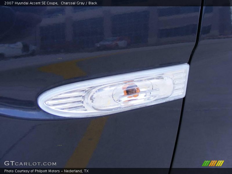 Charcoal Gray / Black 2007 Hyundai Accent SE Coupe