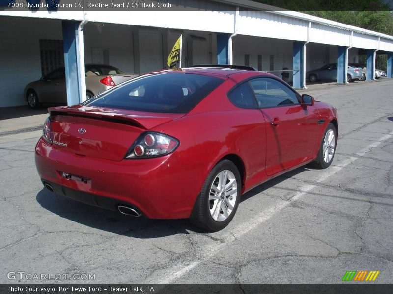 Redfire Pearl / GS Black Cloth 2008 Hyundai Tiburon GS