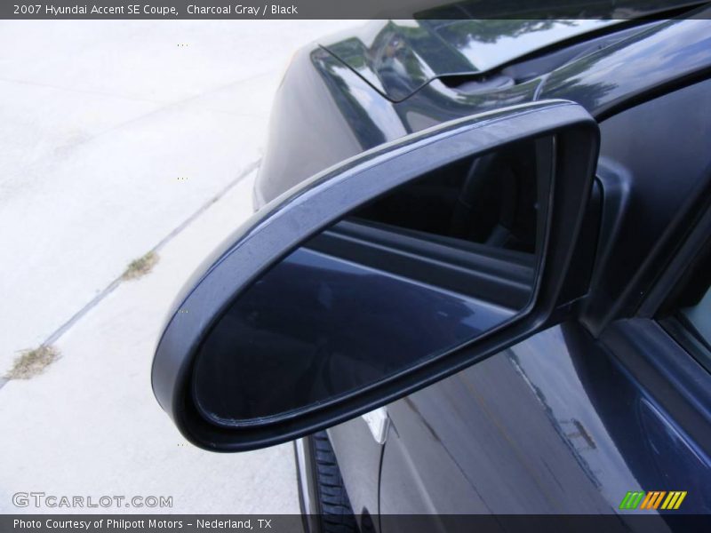 Charcoal Gray / Black 2007 Hyundai Accent SE Coupe