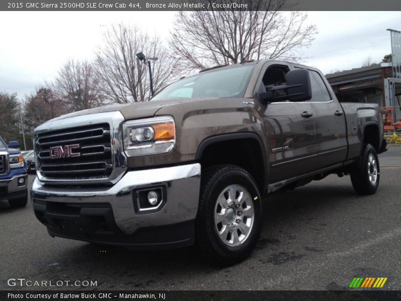 Bronze Alloy Metallic / Cocoa/Dune 2015 GMC Sierra 2500HD SLE Crew Cab 4x4