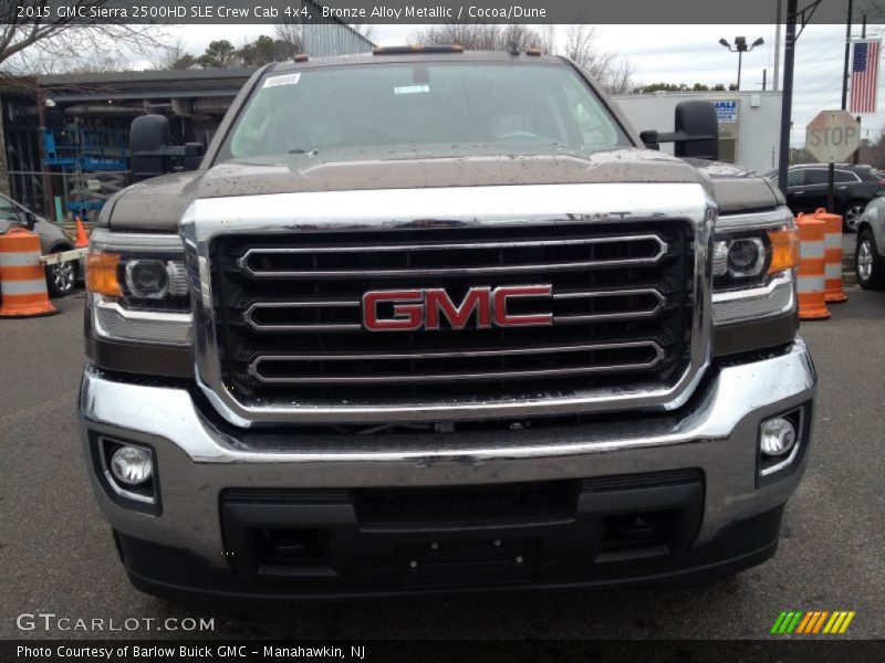 Bronze Alloy Metallic / Cocoa/Dune 2015 GMC Sierra 2500HD SLE Crew Cab 4x4