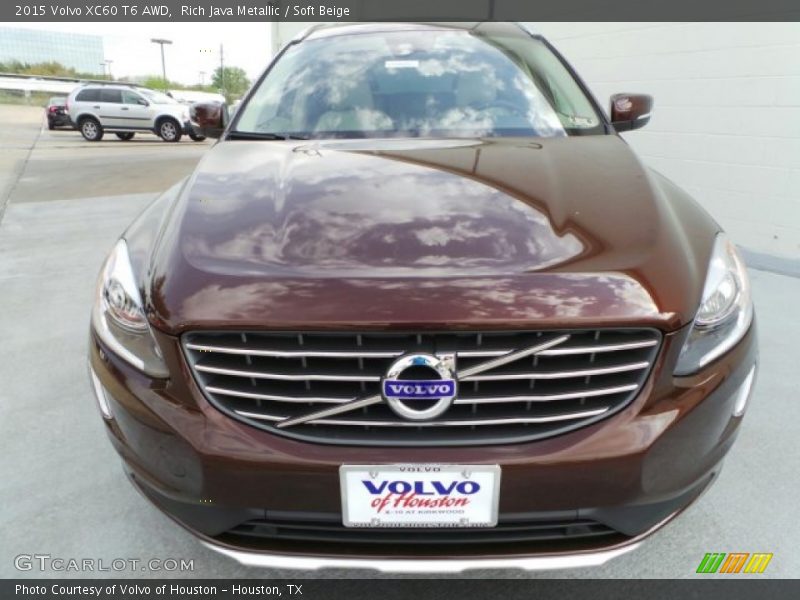 Rich Java Metallic / Soft Beige 2015 Volvo XC60 T6 AWD