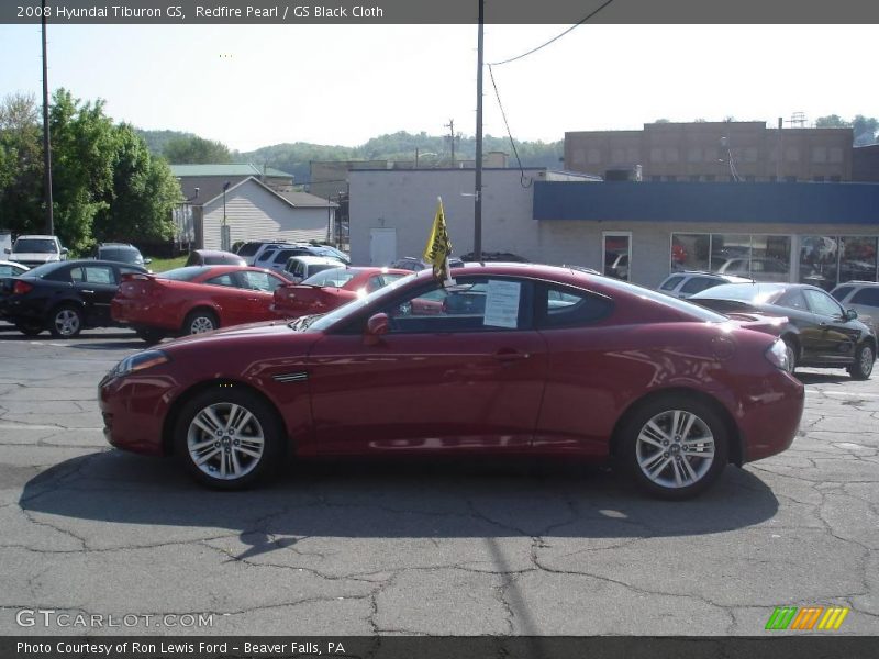 Redfire Pearl / GS Black Cloth 2008 Hyundai Tiburon GS