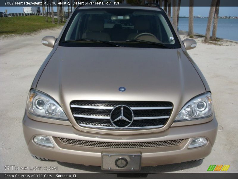 Desert Silver Metallic / Java 2002 Mercedes-Benz ML 500 4Matic