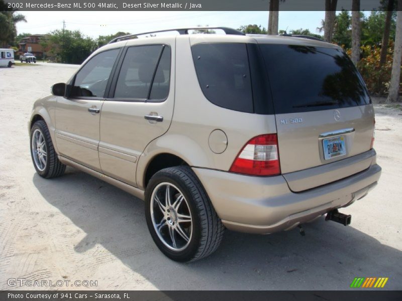 Desert Silver Metallic / Java 2002 Mercedes-Benz ML 500 4Matic