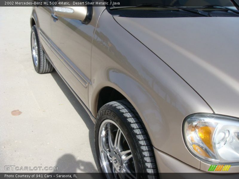 Desert Silver Metallic / Java 2002 Mercedes-Benz ML 500 4Matic