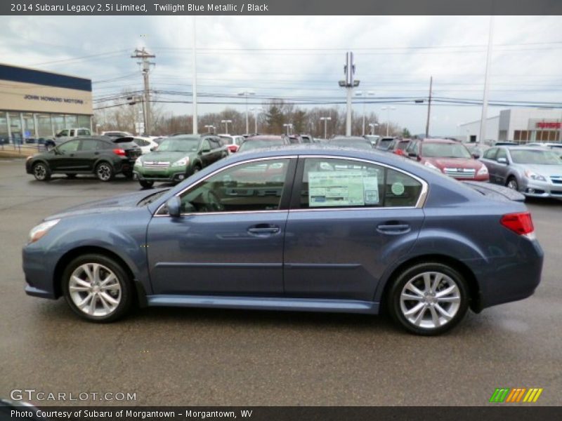 Twilight Blue Metallic / Black 2014 Subaru Legacy 2.5i Limited