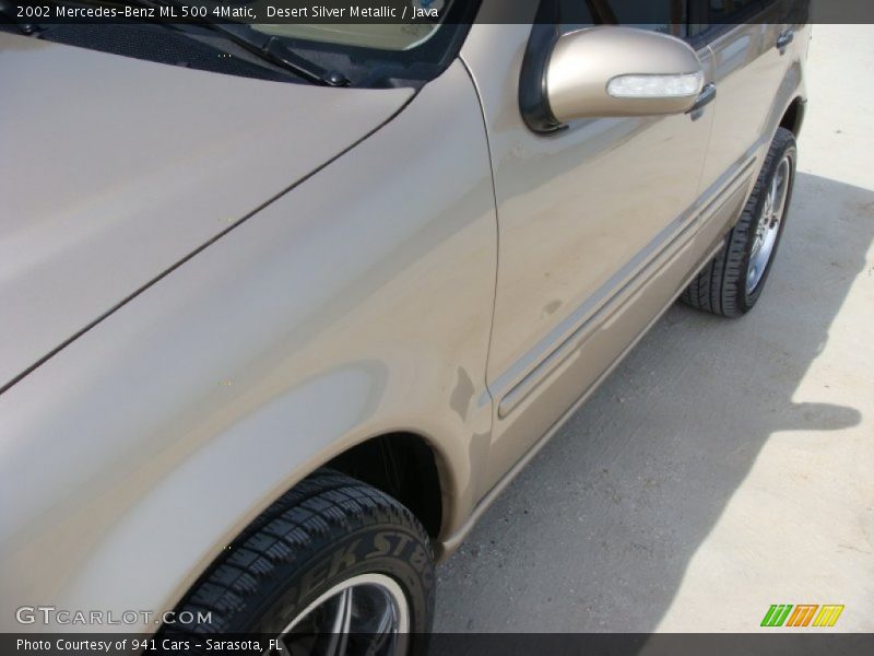 Desert Silver Metallic / Java 2002 Mercedes-Benz ML 500 4Matic