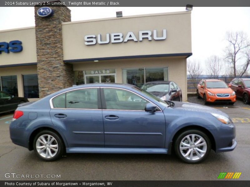 Twilight Blue Metallic / Black 2014 Subaru Legacy 2.5i Limited